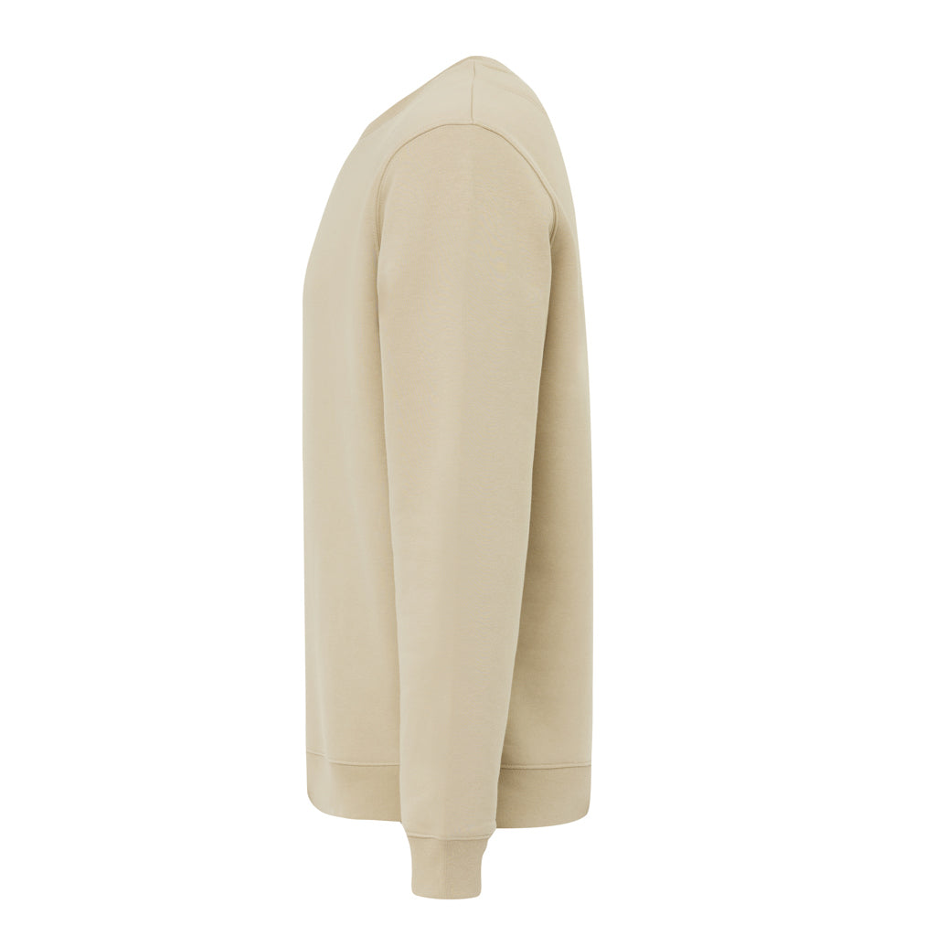 IQONIQ Torla Rundhals-Pullover aus recycelter Baumwolle – desert