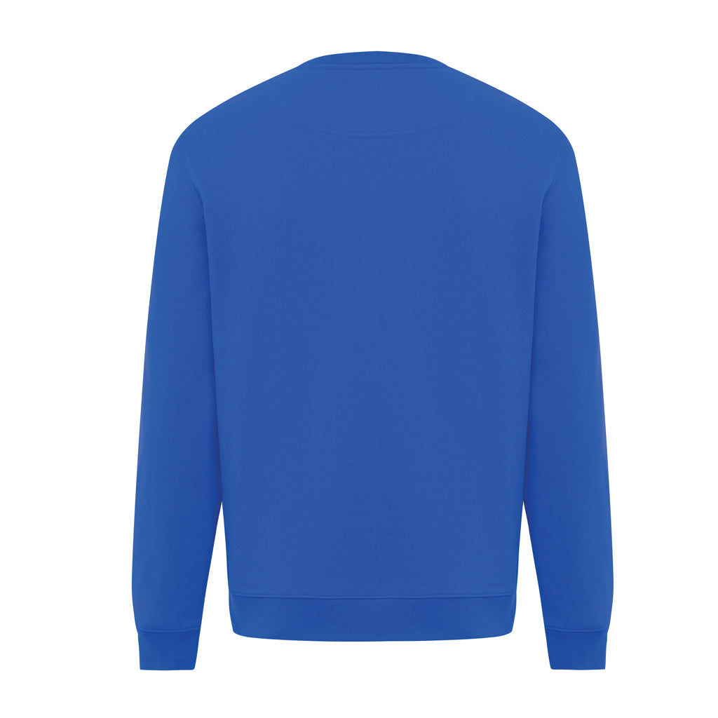 IQONIQ Torla Rundhals-Pullover aus recycelter Baumwolle – Königsblau