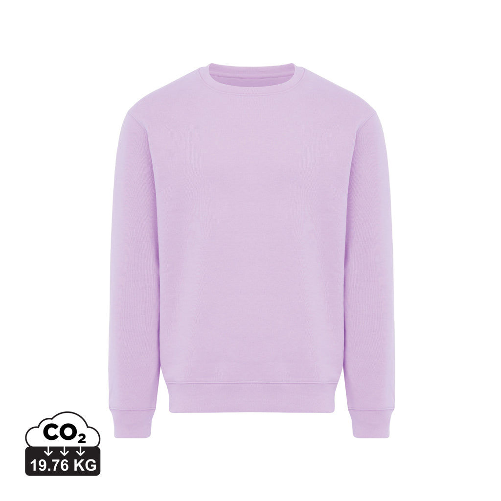 IQONIQ Torla Rundhals-Pullover aus recycelter Baumwolle – lavender