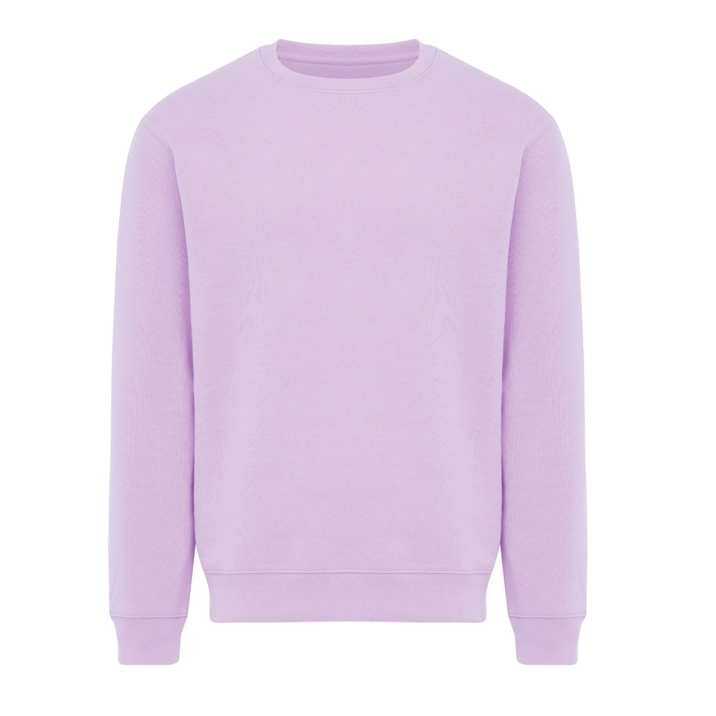 IQONIQ Torla Rundhals-Pullover aus recycelter Baumwolle – lavender