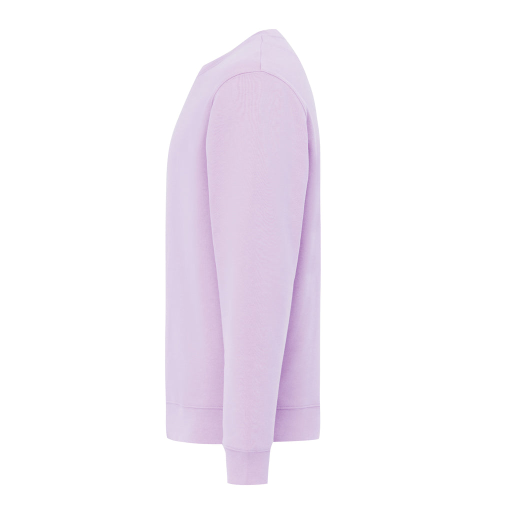 IQONIQ Torla Rundhals-Pullover aus recycelter Baumwolle – lavender