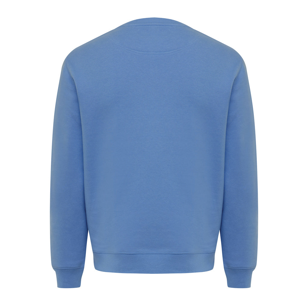 IQONIQ Torla Rundhals-Pullover aus recycelter Baumwolle – moon blue