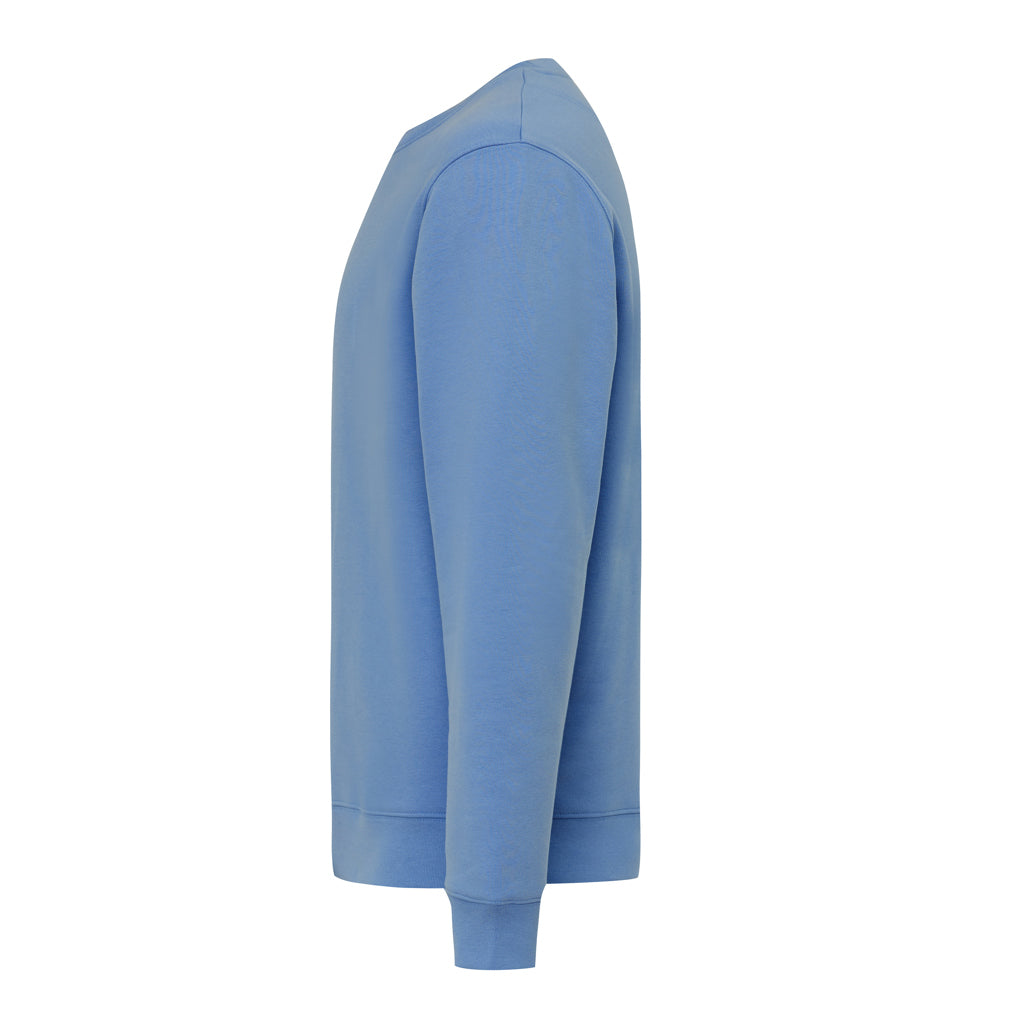 IQONIQ Torla Rundhals-Pullover aus recycelter Baumwolle – moon blue