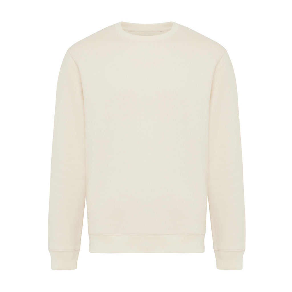 IQONIQ Torla Rundhals-Pullover aus recycelter Baumwolle – natural raw
