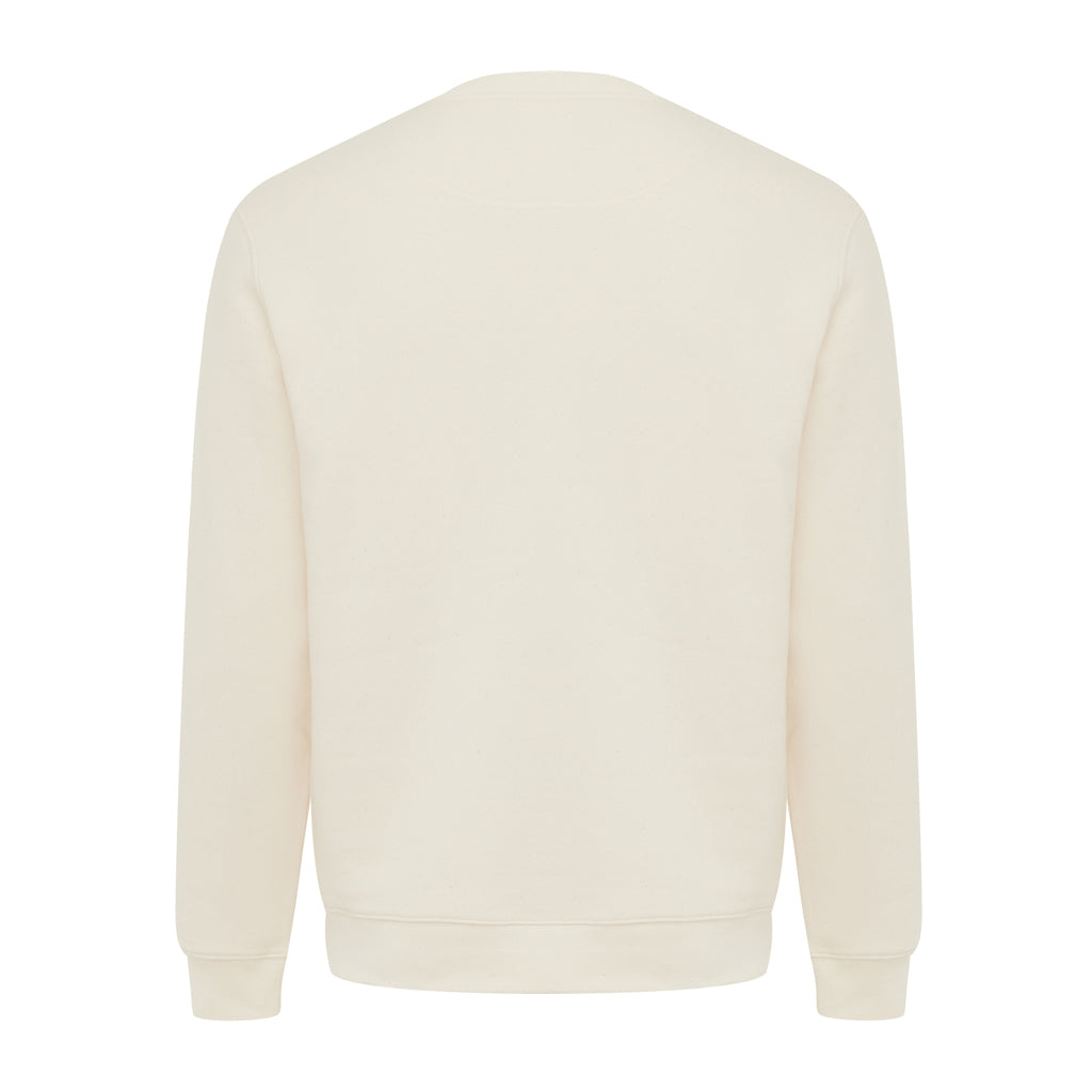IQONIQ Torla Rundhals-Pullover aus recycelter Baumwolle – natural raw