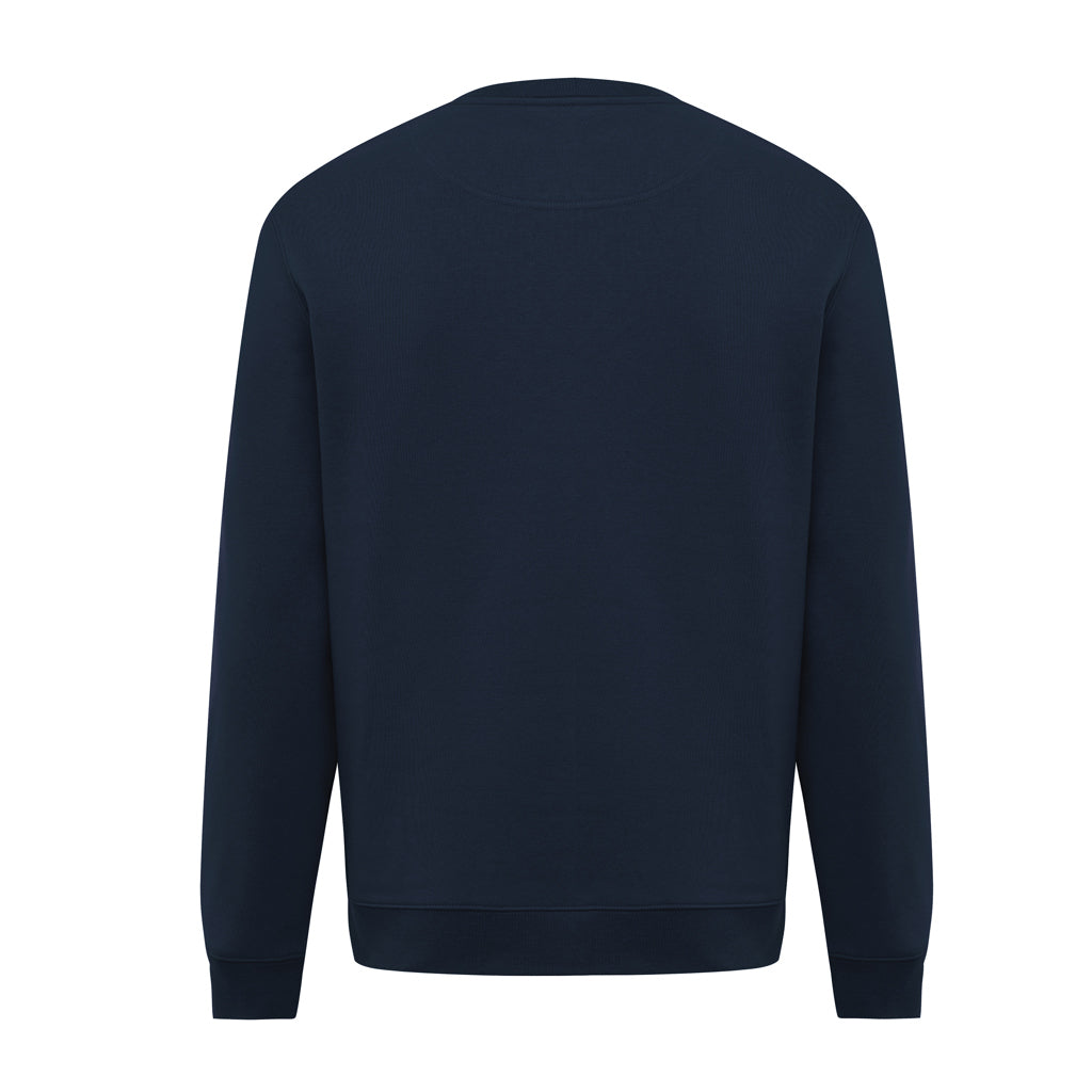 IQONIQ Torla Rundhals-Pullover aus recycelter Baumwolle – navy blau