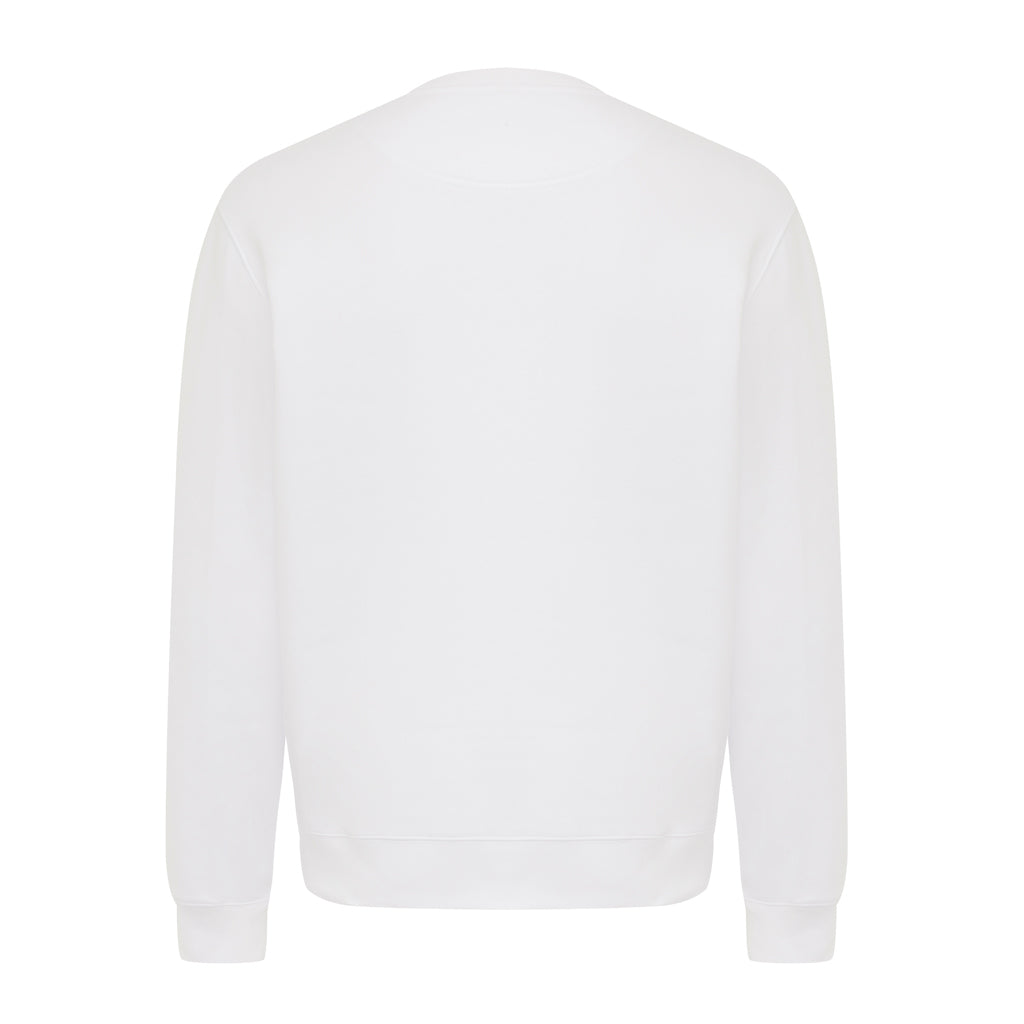 IQONIQ Torla Rundhals-Pullover aus recycelter Baumwolle – recycled white