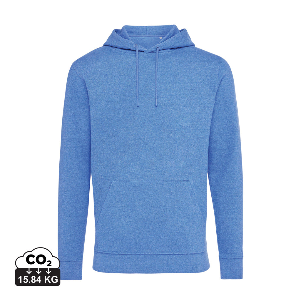 IQONIQ Torres ungefärbter Hoodie aus recycelter Baumwolle – heather blue