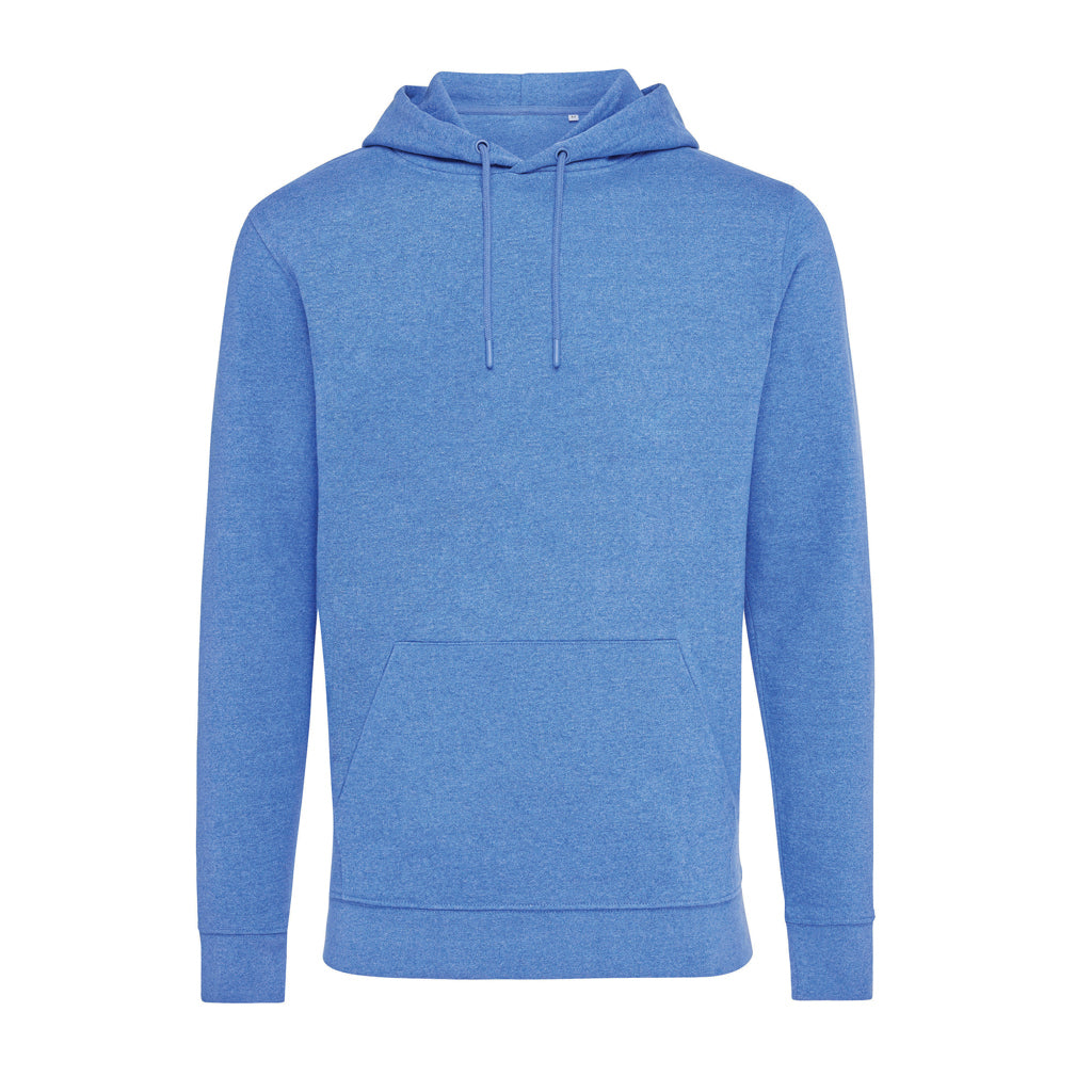 IQONIQ Torres ungefärbter Hoodie aus recycelter Baumwolle – heather blue