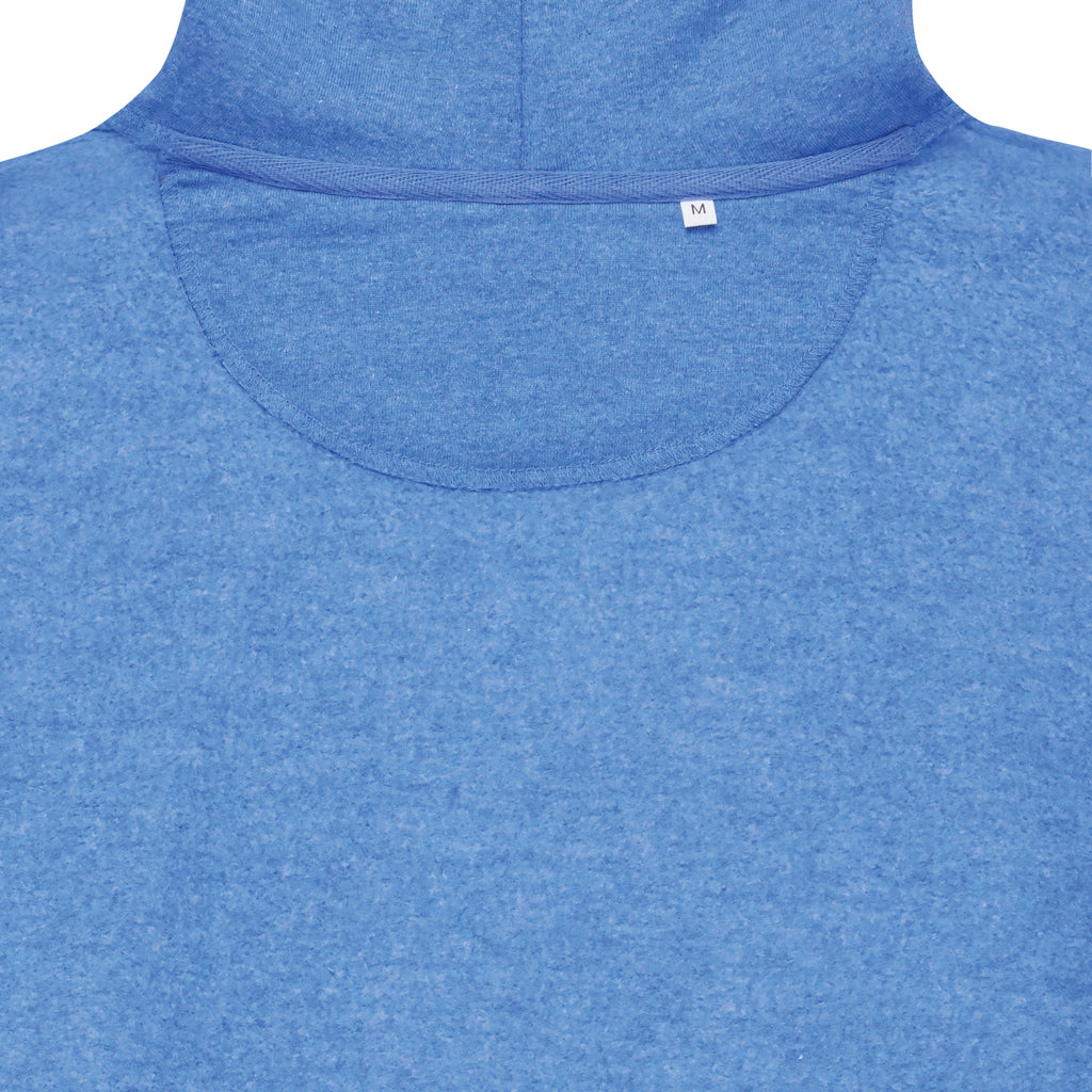 IQONIQ Torres ungefärbter Hoodie aus recycelter Baumwolle – heather blue