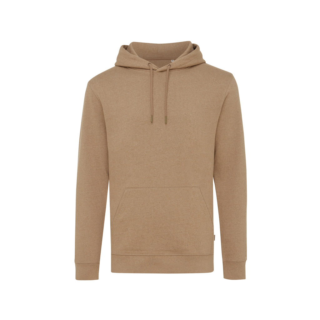 IQONIQ Torres ungefärbter Hoodie aus recycelter Baumwolle – heather brown