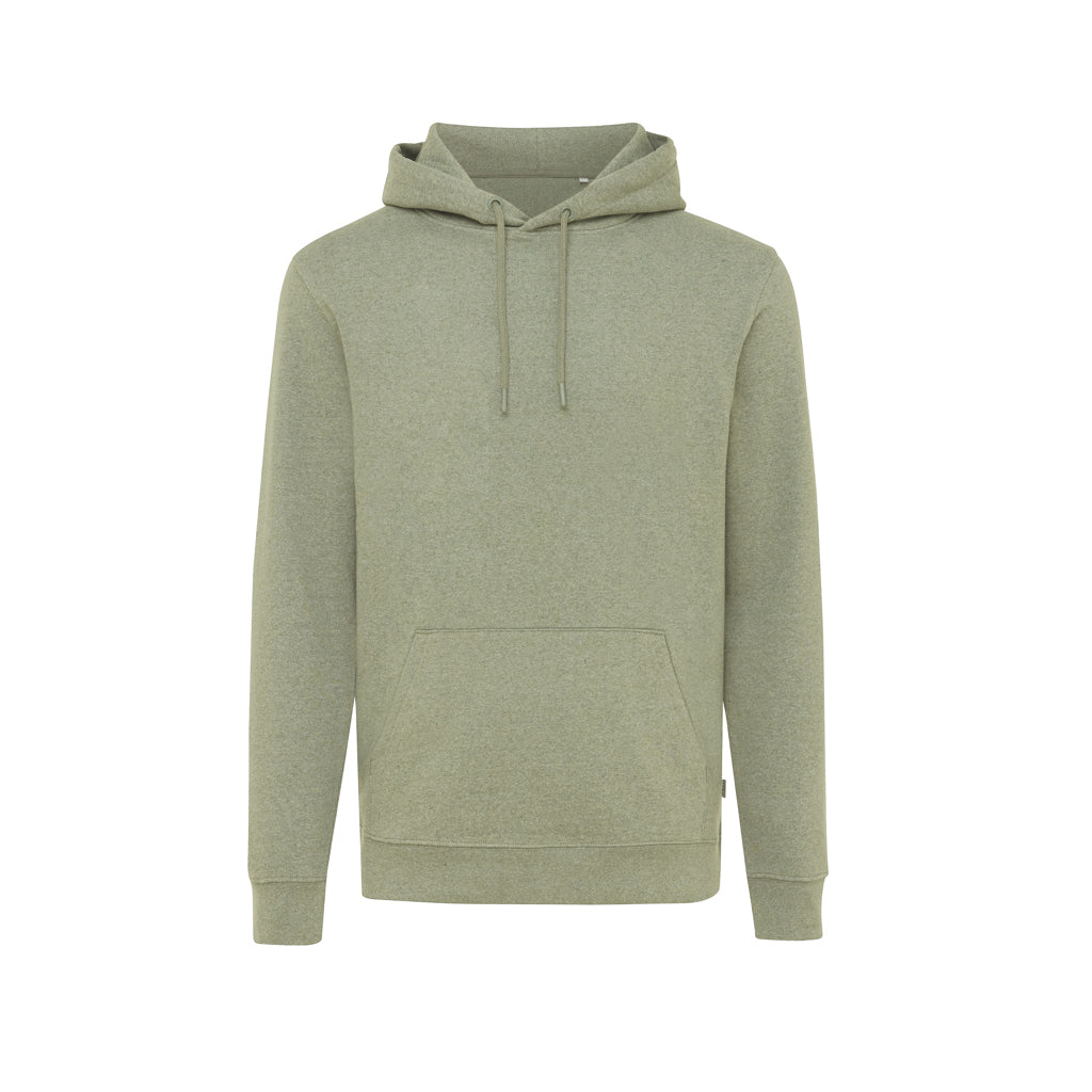 IQONIQ Torres ungefärbter Hoodie aus recycelter Baumwolle – heather green