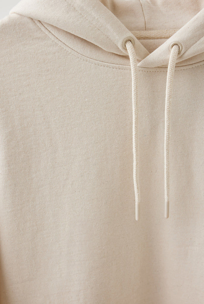 IQONIQ Torres ungefärbter Hoodie aus recycelter Baumwolle – natural raw