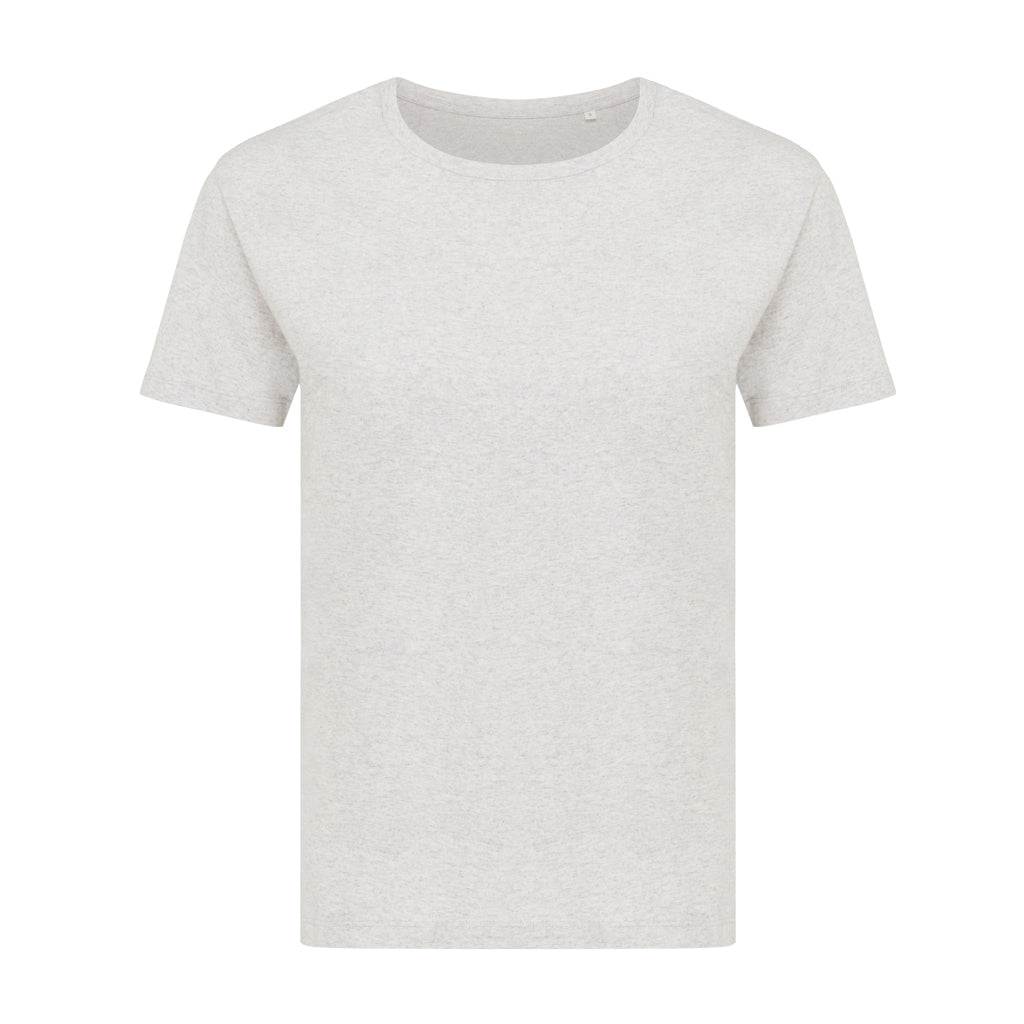 IQONIQ Yala Damen T-Shirt aus recycelter Baumwolle – light heather grey