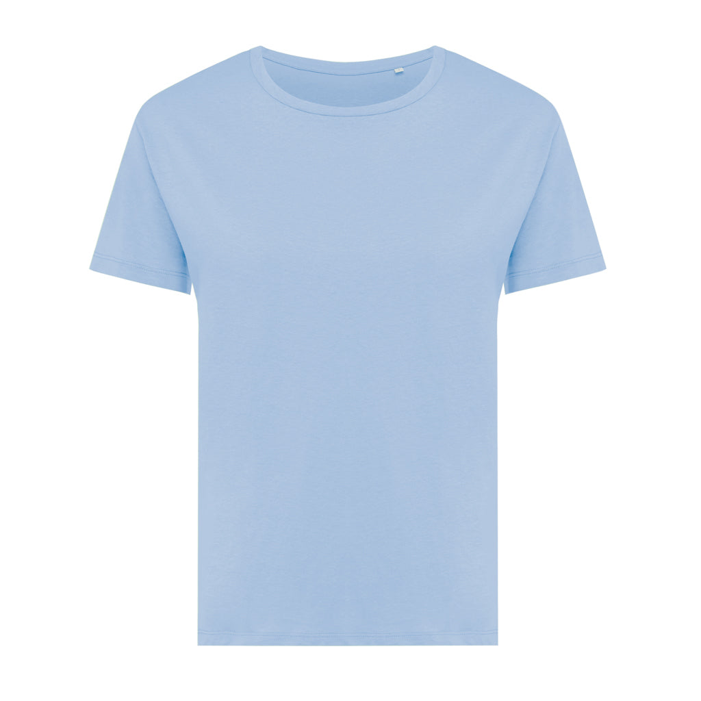 IQONIQ Yala Damen T-Shirt aus recycelter Baumwolle – sky blue