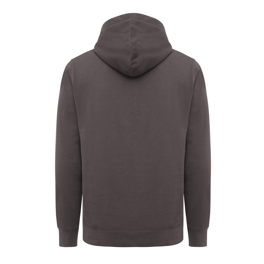 IQONIQ Yengo Hoodie mit Seitentaschen aus rec. Baumwolle – anthrazit