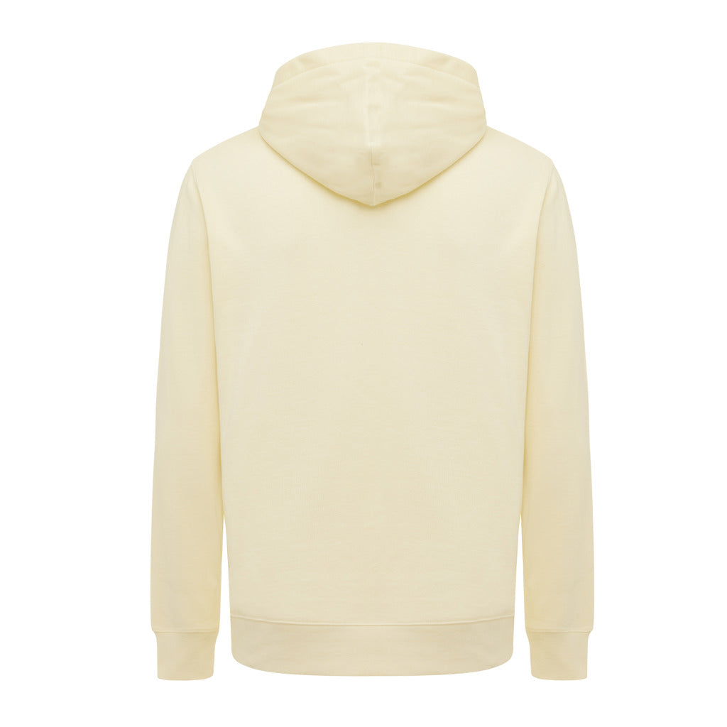 IQONIQ Yengo Hoodie mit Seitentaschen aus rec. Baumwolle – cream yellow