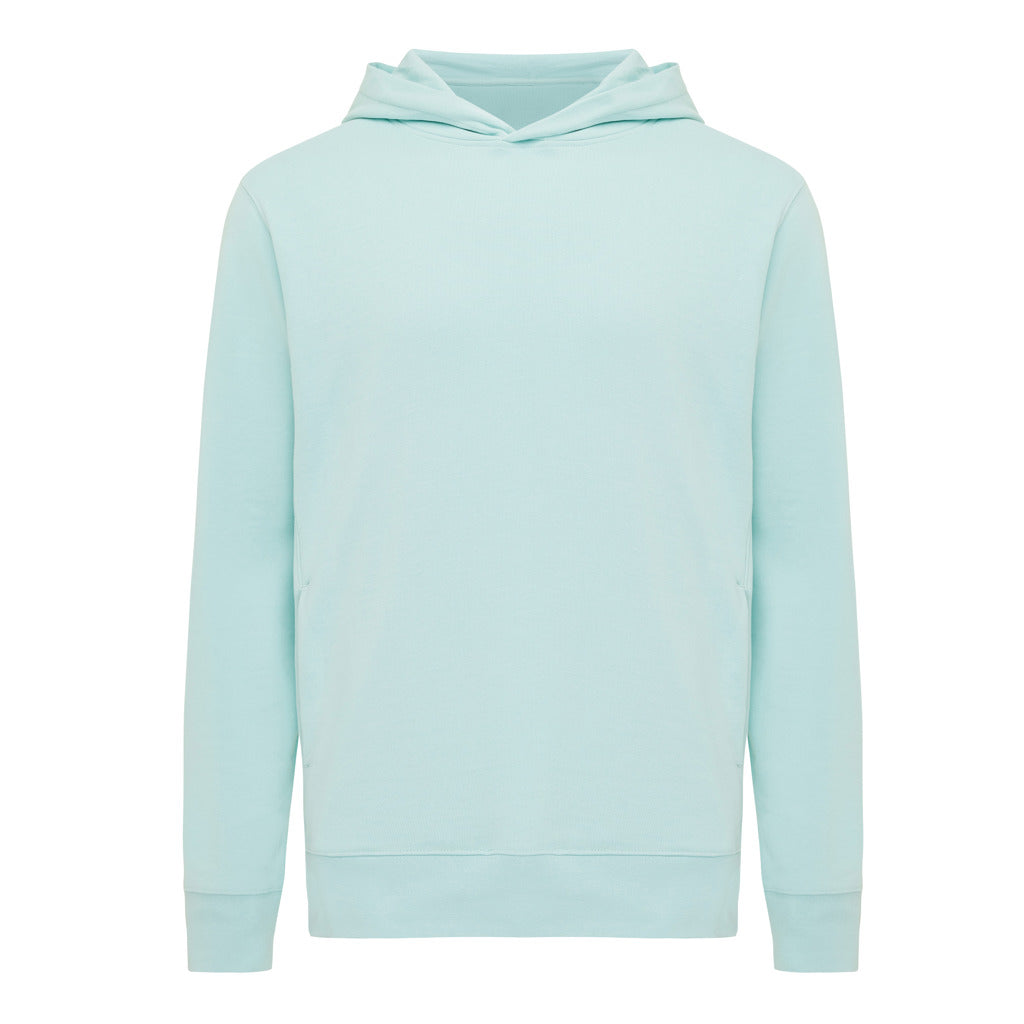 IQONIQ Yengo Hoodie mit Seitentaschen aus rec. Baumwolle – crushed mint