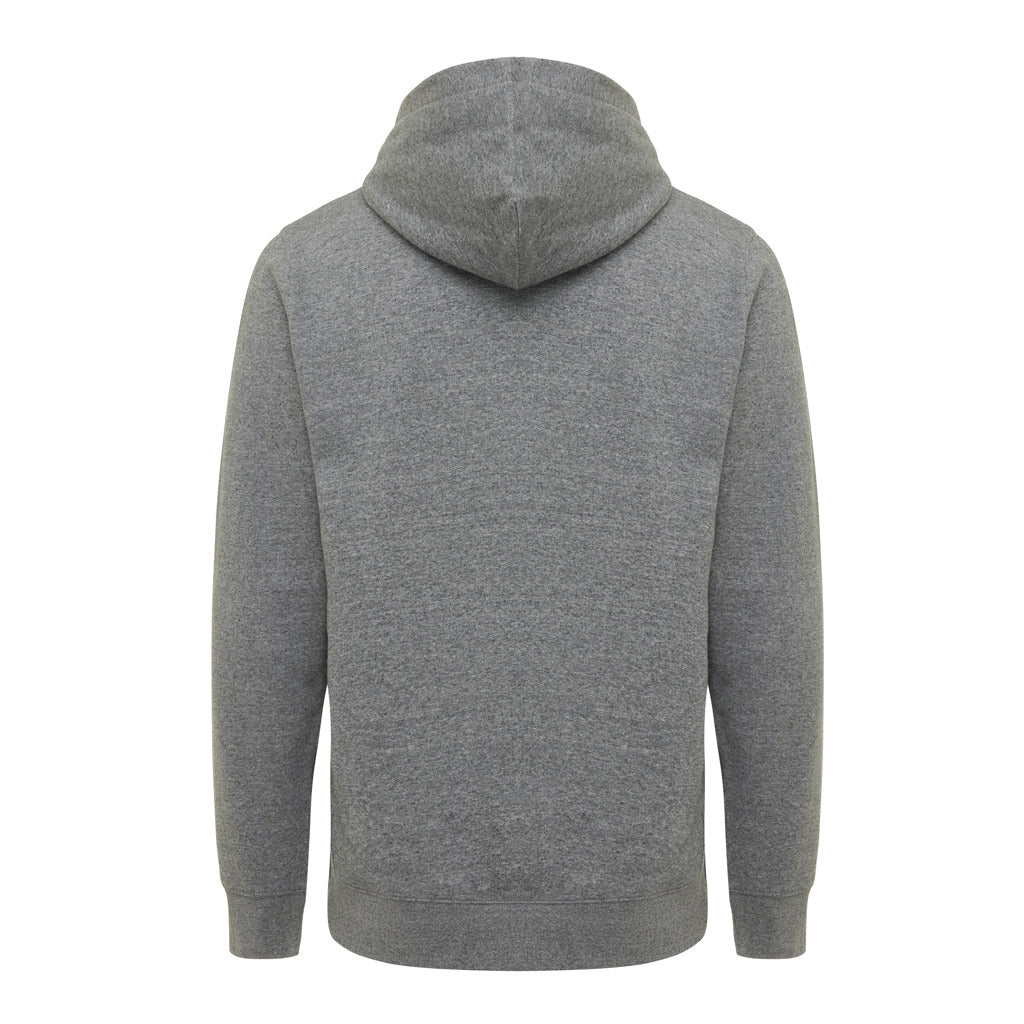 IQONIQ Yengo Hoodie mit Seitentaschen aus rec. Baumwolle – light heather anthracite