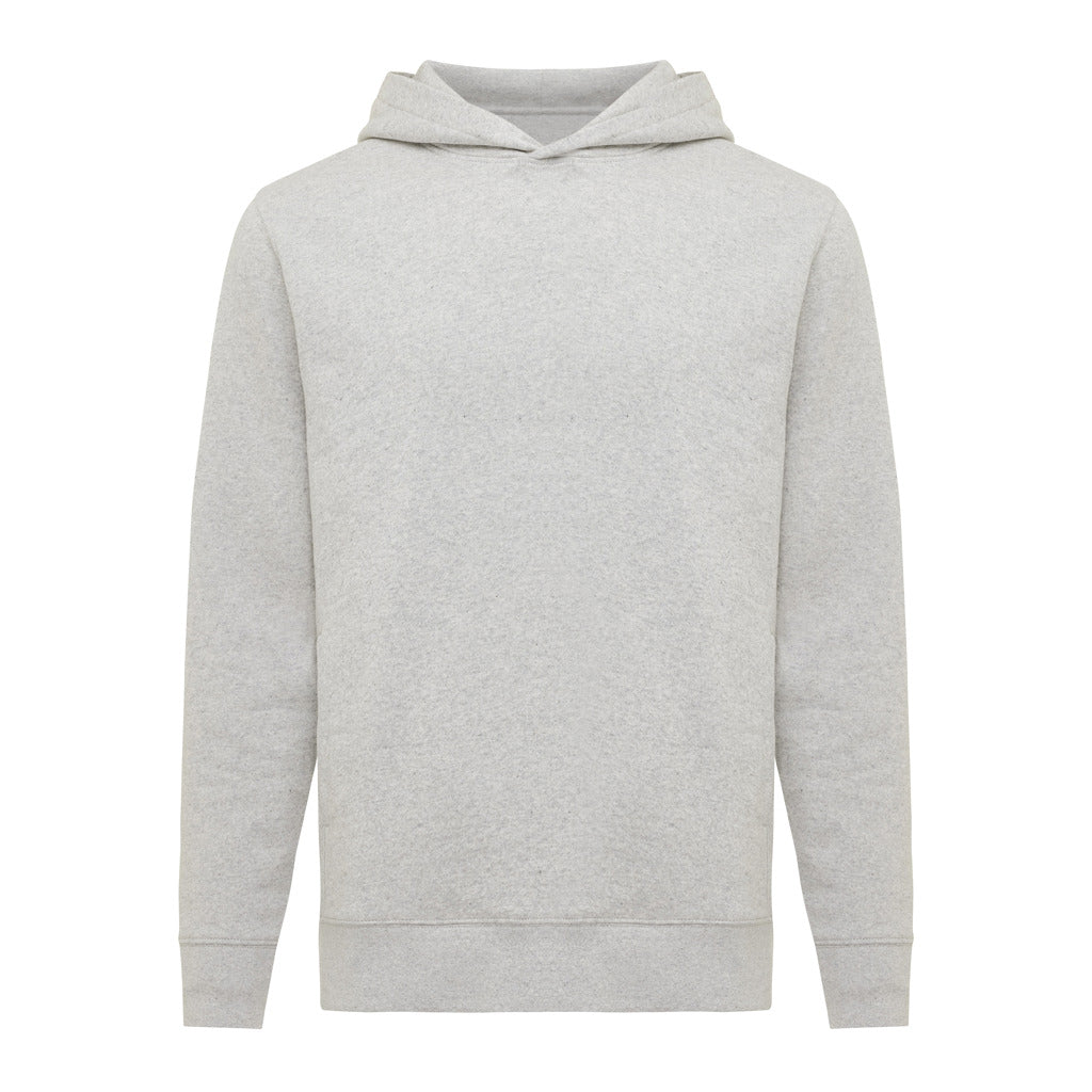 IQONIQ Yengo Hoodie mit Seitentaschen aus rec. Baumwolle – light heather grey