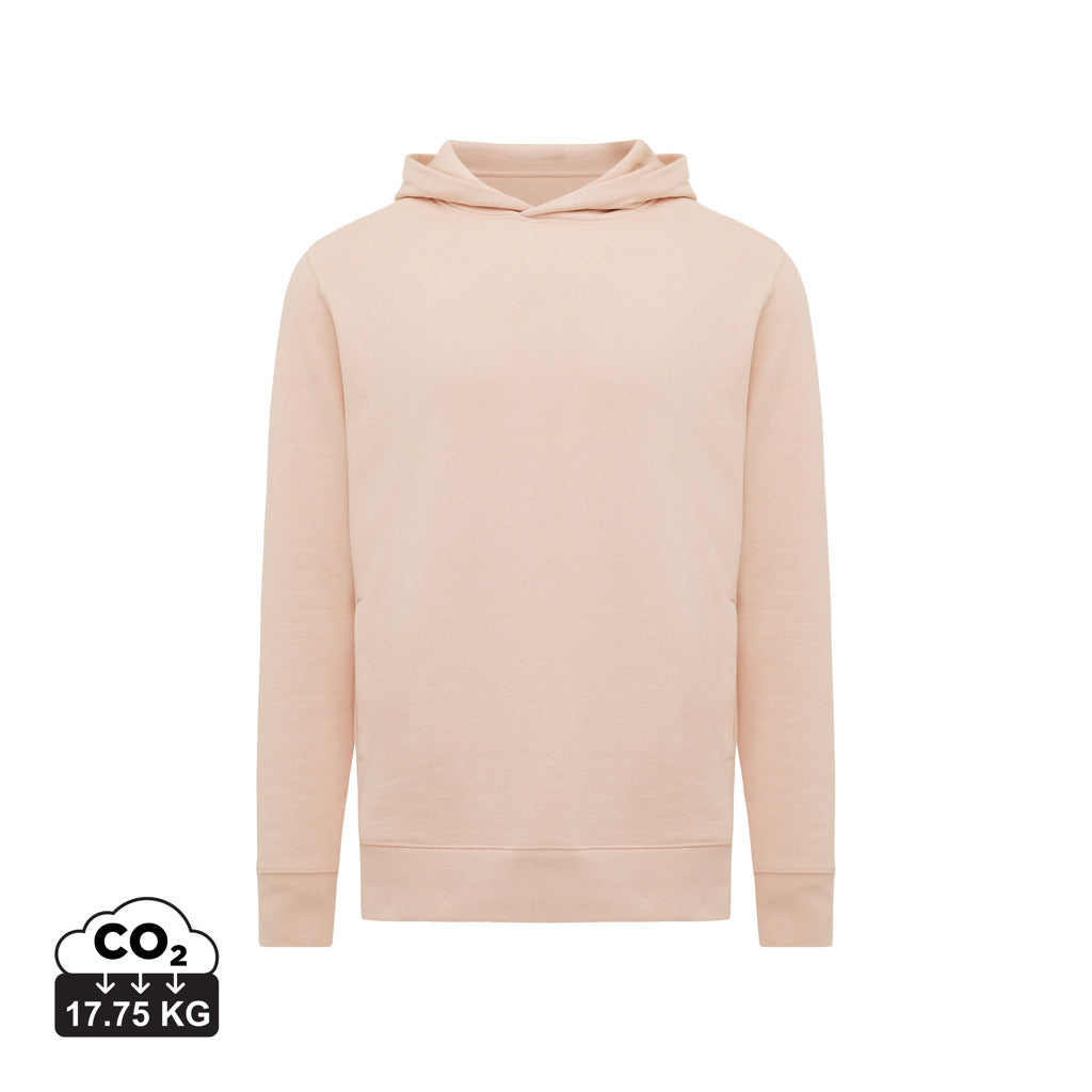 IQONIQ Yengo Hoodie mit Seitentaschen aus rec. Baumwolle – peach nectar