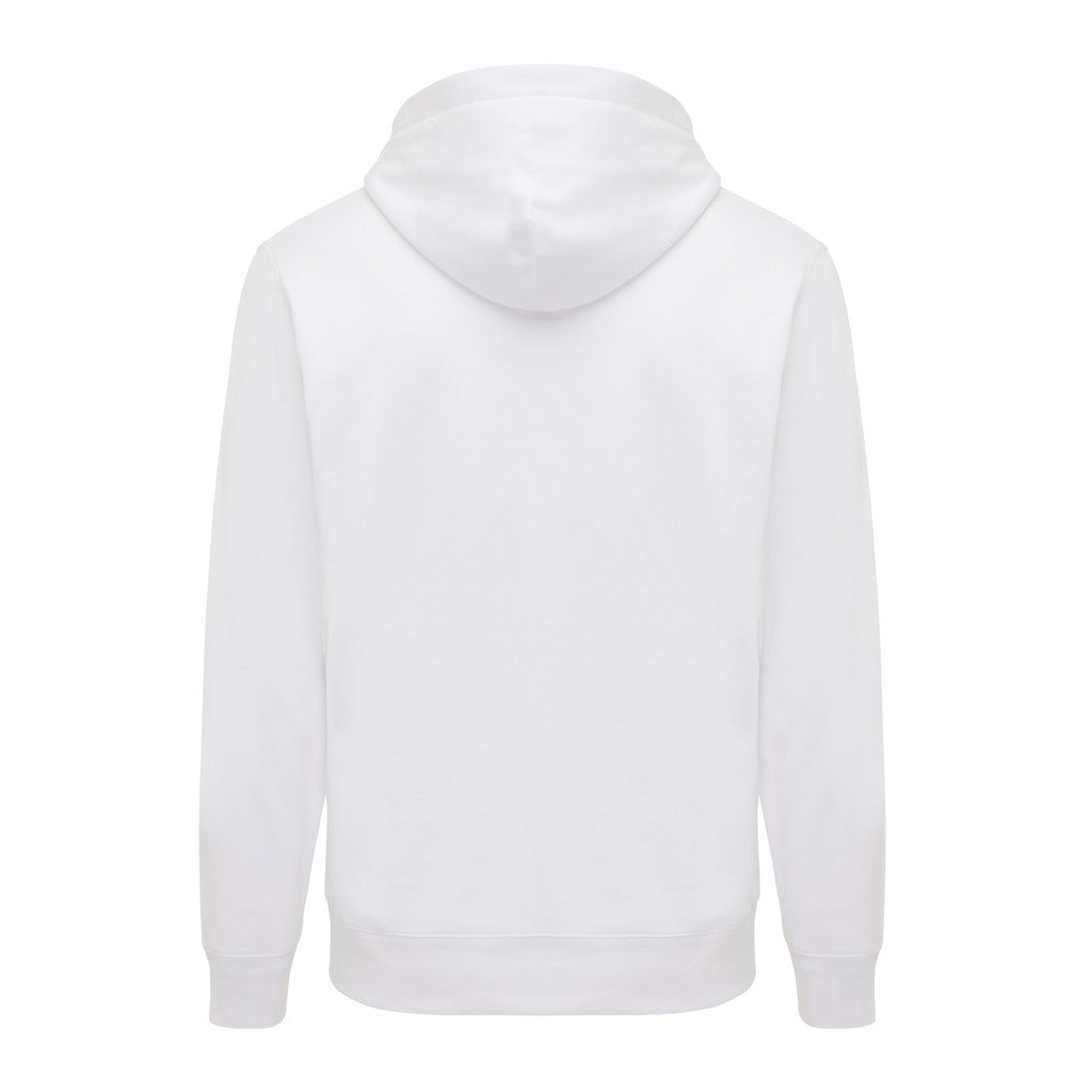 IQONIQ Yengo Hoodie mit Seitentaschen aus rec. Baumwolle – recycled white