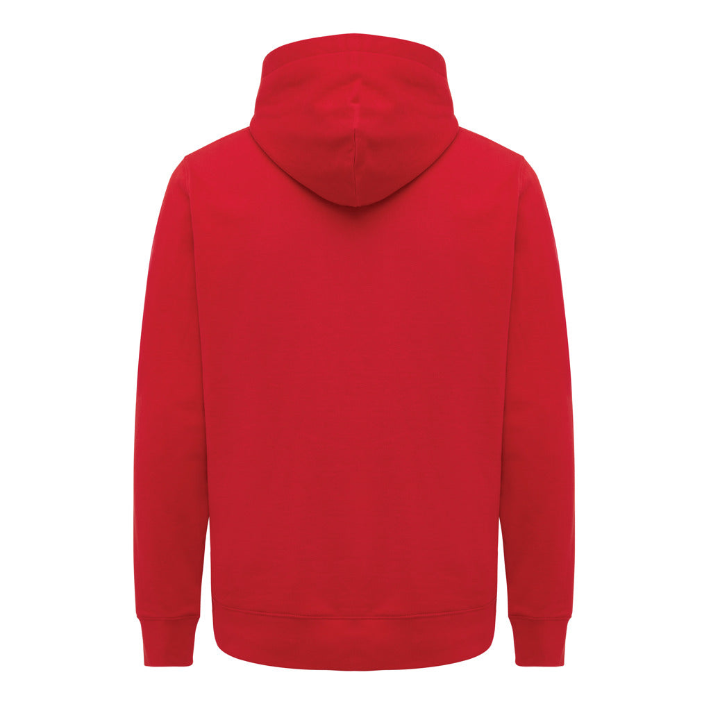 IQONIQ Yengo Hoodie mit Seitentaschen aus rec. Baumwolle – rot
