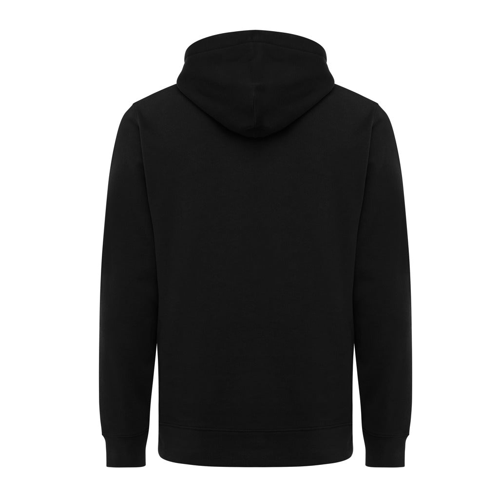 IQONIQ Yengo Hoodie mit Seitentaschen aus rec. Baumwolle – schwarz