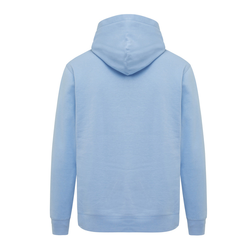 IQONIQ Yengo Hoodie mit Seitentaschen aus rec. Baumwolle – sky blue