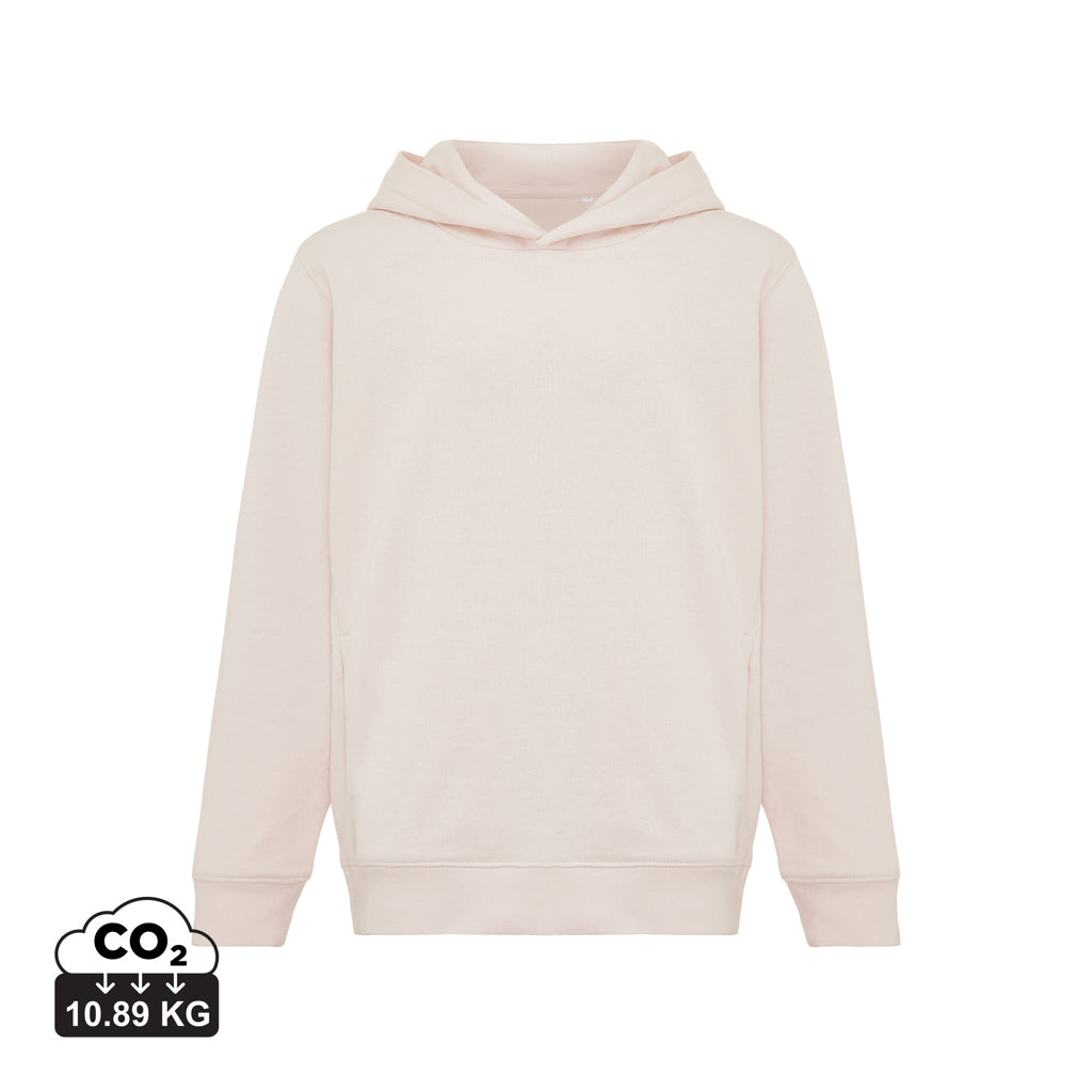 IQONIQ Yengo KidsHoodie mit Seitentaschen aus rec. Baumwolle – cloud pink