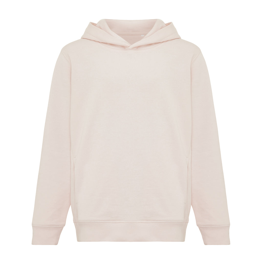 IQONIQ Yengo KidsHoodie mit Seitentaschen aus rec. Baumwolle – cloud pink