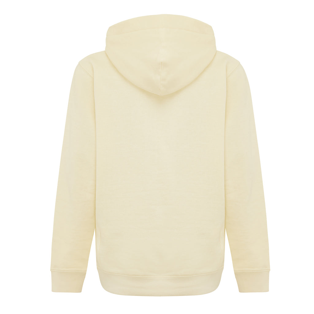 IQONIQ Yengo KidsHoodie mit Seitentaschen aus rec. Baumwolle – cream yellow