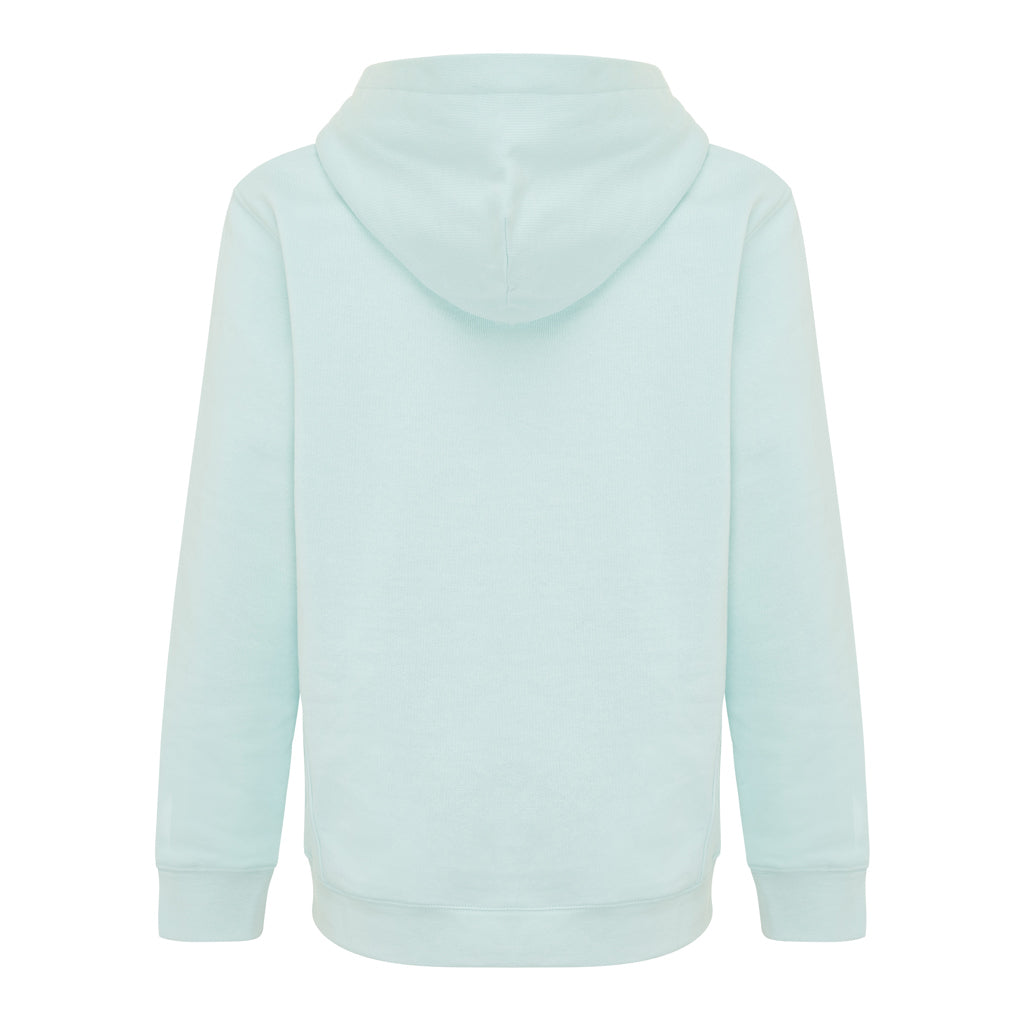 IQONIQ Yengo KidsHoodie mit Seitentaschen aus rec. Baumwolle – crushed mint