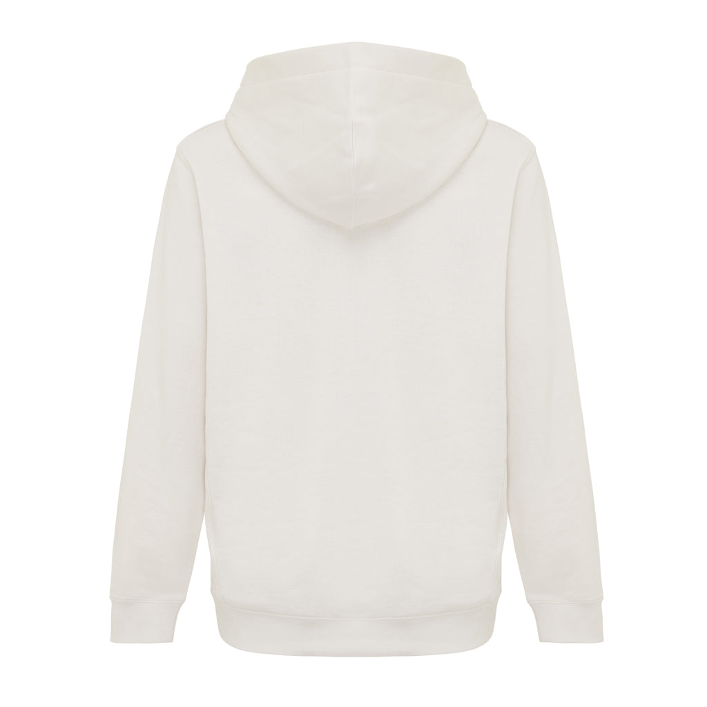 IQONIQ Yengo KidsHoodie mit Seitentaschen aus rec. Baumwolle – ivory white