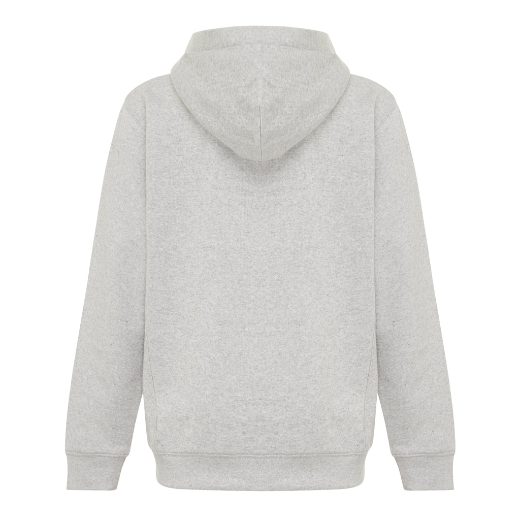 IQONIQ Yengo KidsHoodie mit Seitentaschen aus rec. Baumwolle – light heather grey