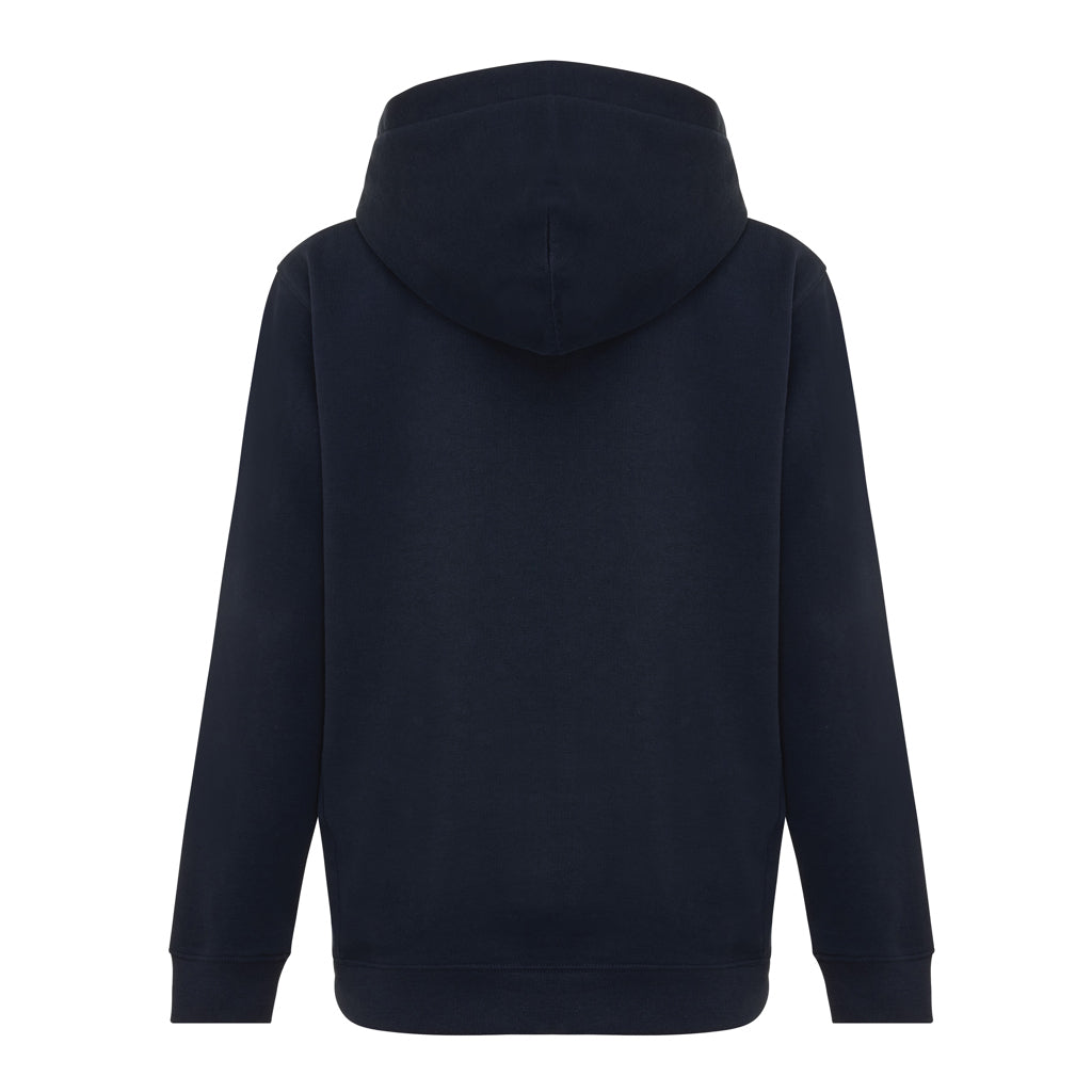 IQONIQ Yengo KidsHoodie mit Seitentaschen aus rec. Baumwolle – navy blau