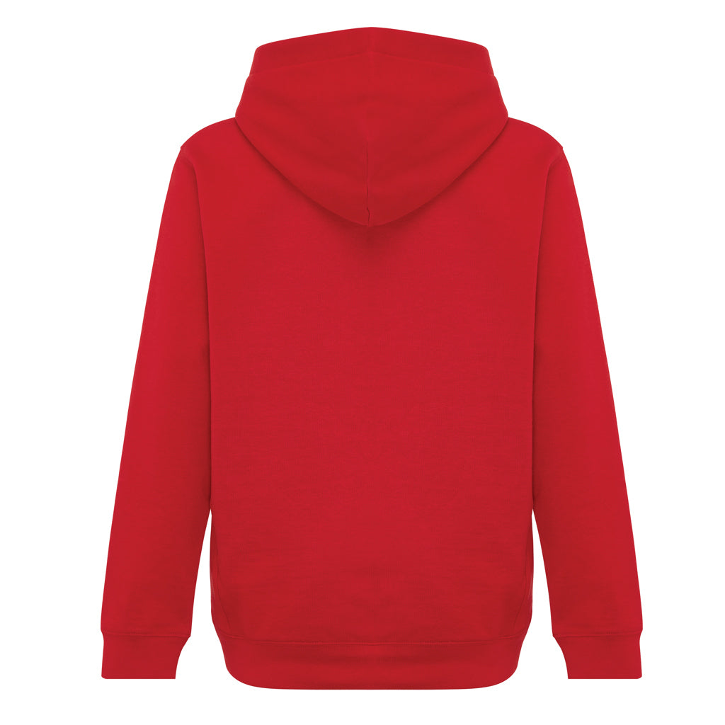 IQONIQ Yengo KidsHoodie mit Seitentaschen aus rec. Baumwolle – rot