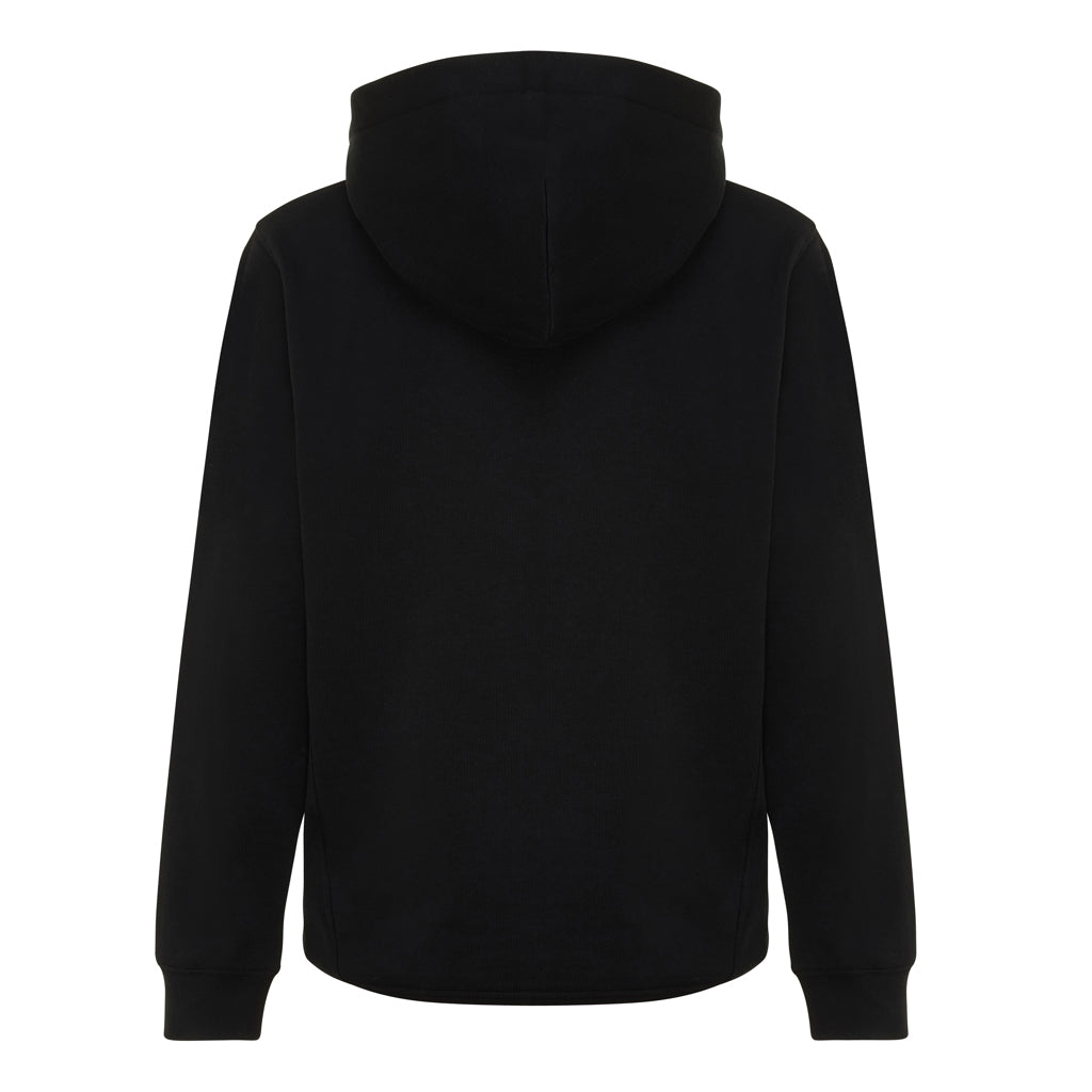 IQONIQ Yengo KidsHoodie mit Seitentaschen aus rec. Baumwolle – schwarz