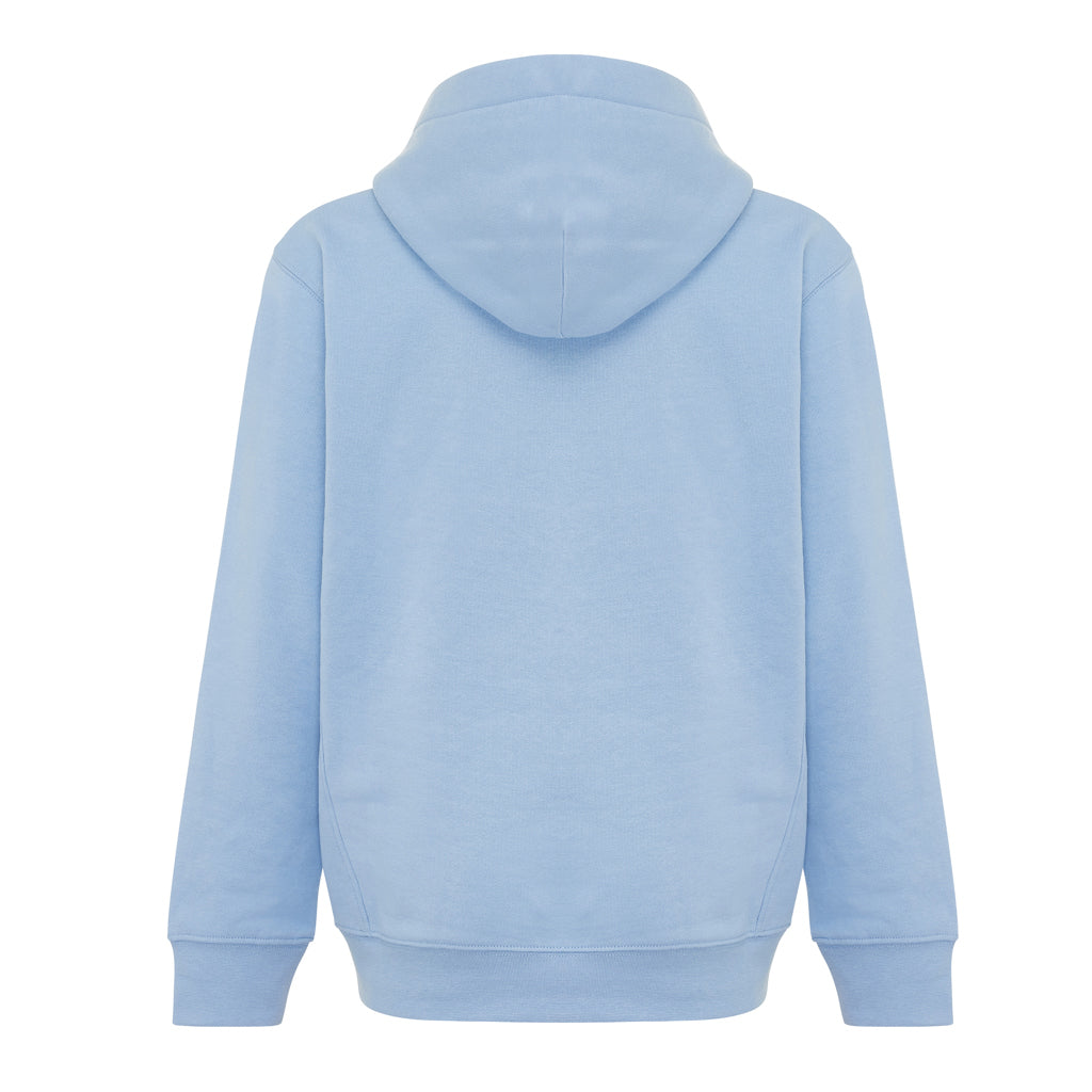 IQONIQ Yengo KidsHoodie mit Seitentaschen aus rec. Baumwolle – sky blue