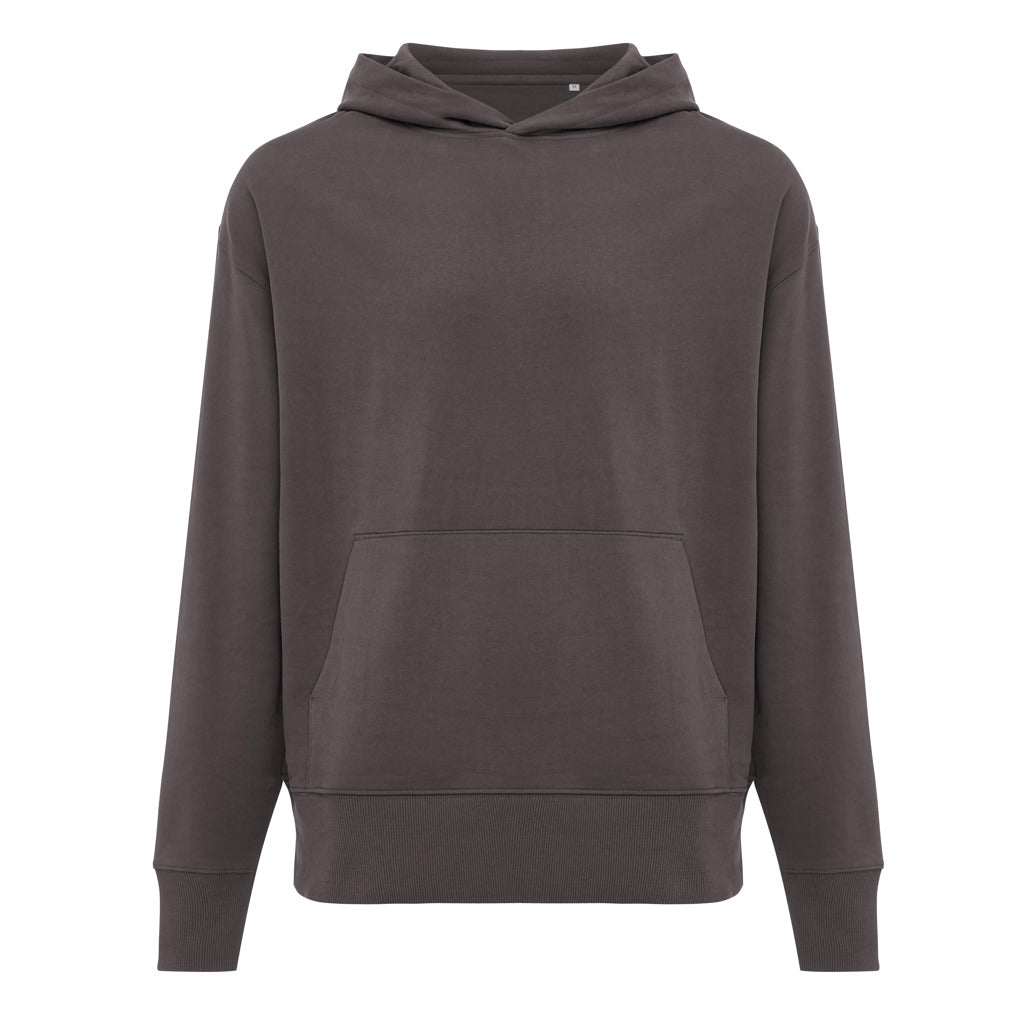 IQONIQ Yoho Relax-Hoodie aus recycelter Baumwolle – anthrazit