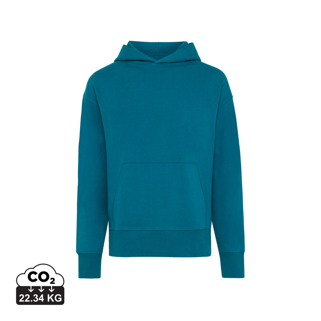 IQONIQ Yoho Relax-Hoodie aus recycelter Baumwolle – dark teal