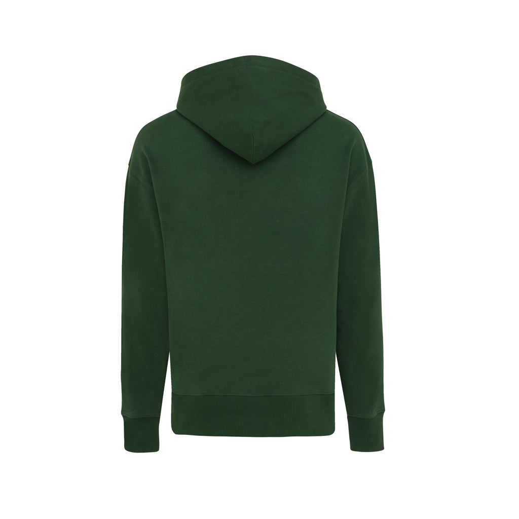 IQONIQ Yoho Relax-Hoodie aus recycelter Baumwolle – forest green