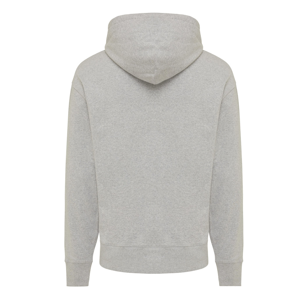IQONIQ Yoho Relax-Hoodie aus recycelter Baumwolle – heather grey