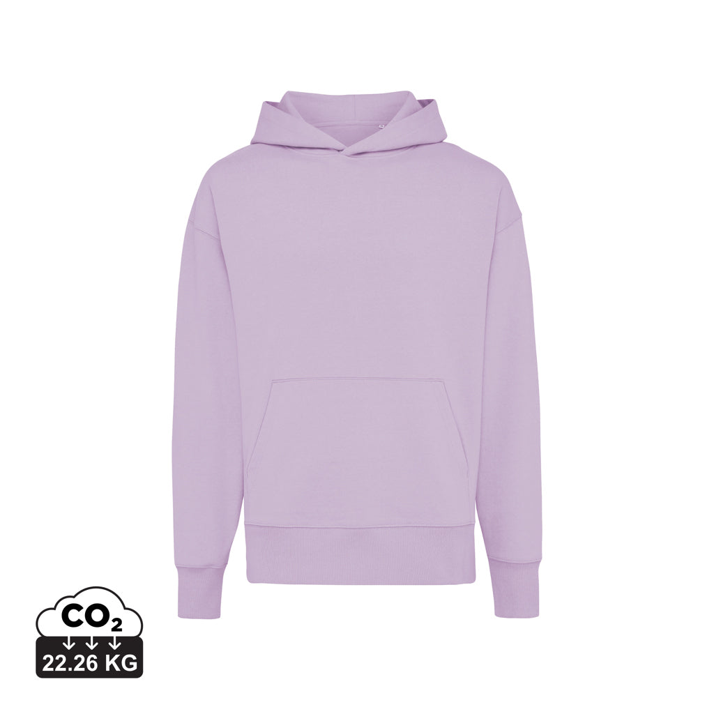 IQONIQ Yoho Relax-Hoodie aus recycelter Baumwolle – lavender