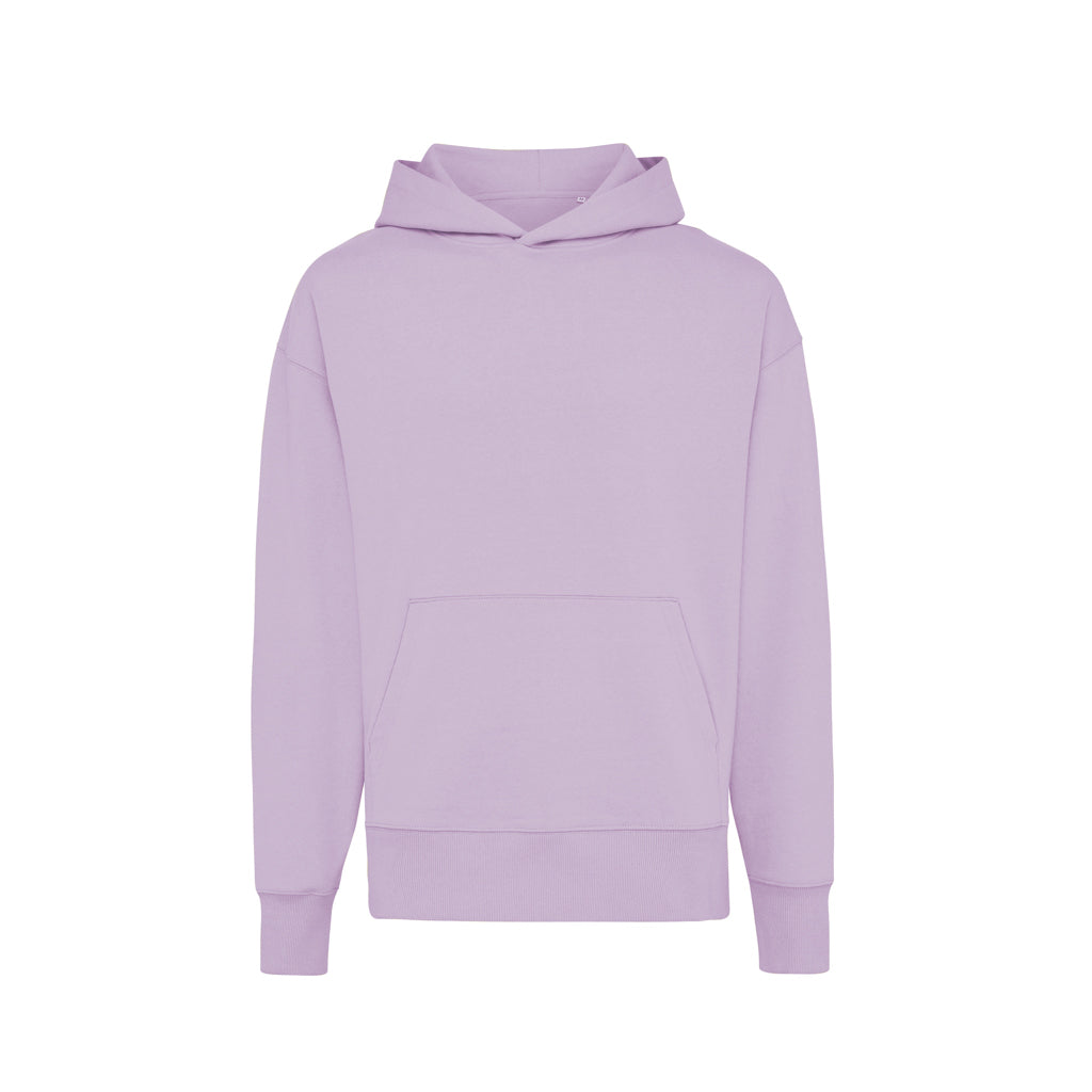 IQONIQ Yoho Relax-Hoodie aus recycelter Baumwolle – lavender