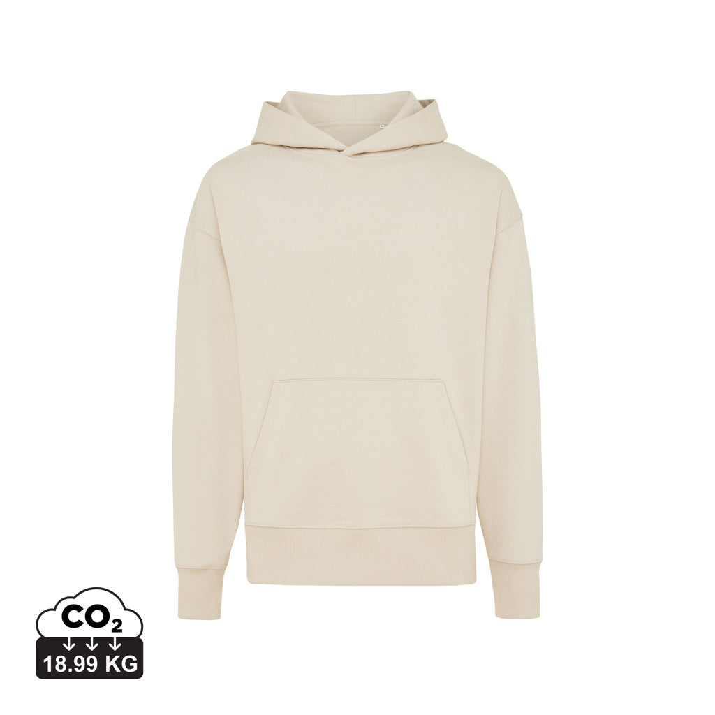 IQONIQ Yoho Relax-Hoodie aus recycelter Baumwolle – natural raw