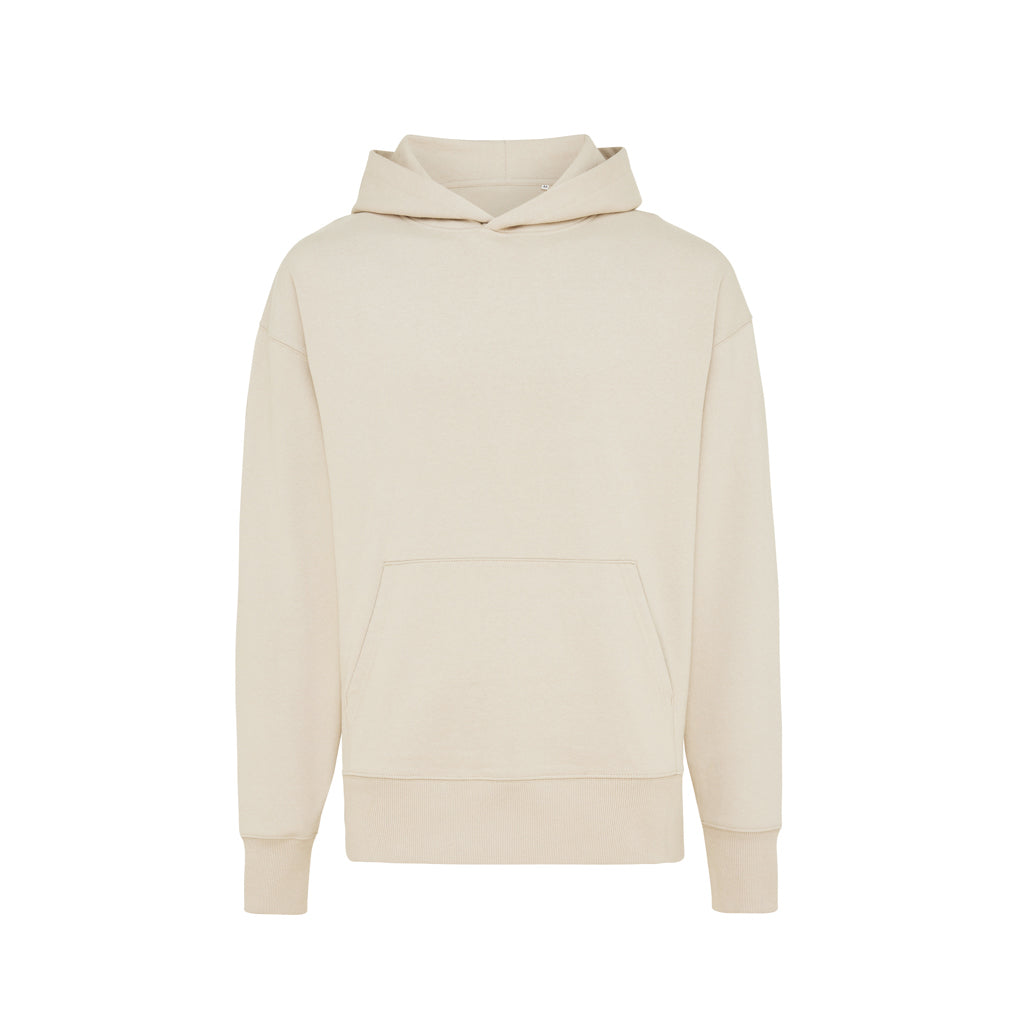 IQONIQ Yoho Relax-Hoodie aus recycelter Baumwolle – natural raw