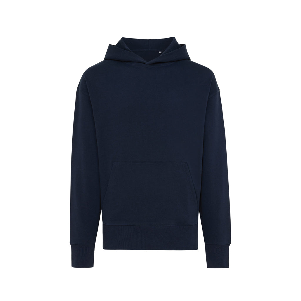 IQONIQ Yoho Relax-Hoodie aus recycelter Baumwolle – navy blau
