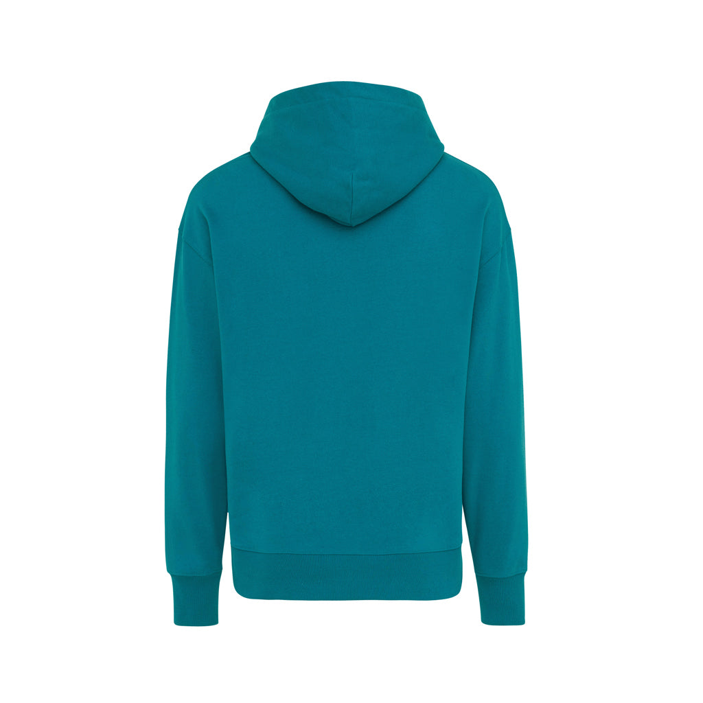 IQONIQ Yoho Relax-Hoodie aus recycelter Baumwolle – verdigris