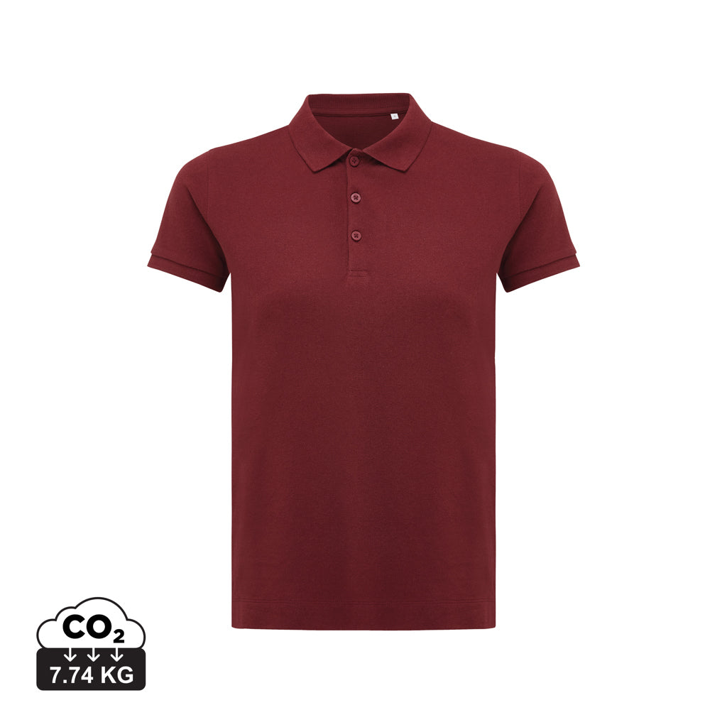 IQONIQ Yosemite Damen Piqué-Poloshirt aus rec. Baumwolle – burgunderrot
